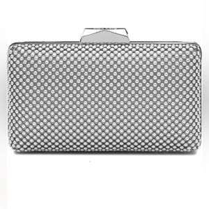 Olga Berg Silver Clutch